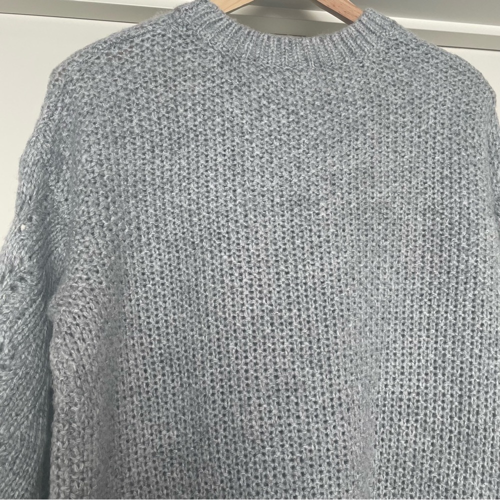 ❌SOLD❌ Dotti Grey Knit Jumper -Soft knit -Crochet look - Picture 5 of 5